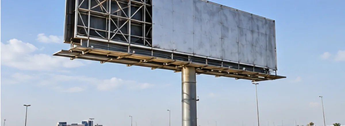 Large outdoor billboard structure