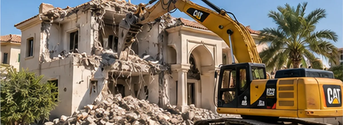 Villa demolition in Dubai